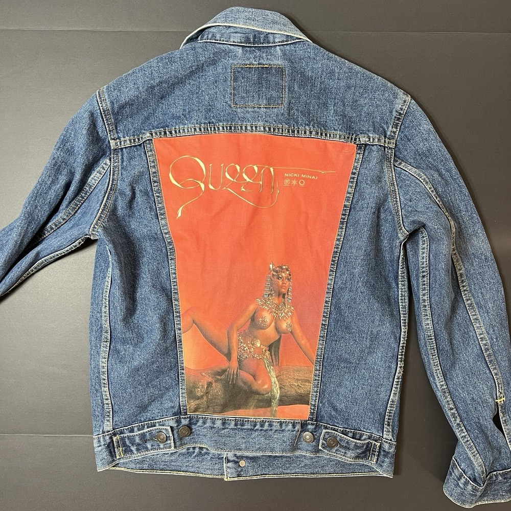 Nicki Minaj "Queen" Tour Poster Jean Jacket Embroidered Patched (Levi's 2018)
